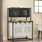 Cesto Canasta Ropa Sucia Lavanderia 2 Niveles Almacenamiento